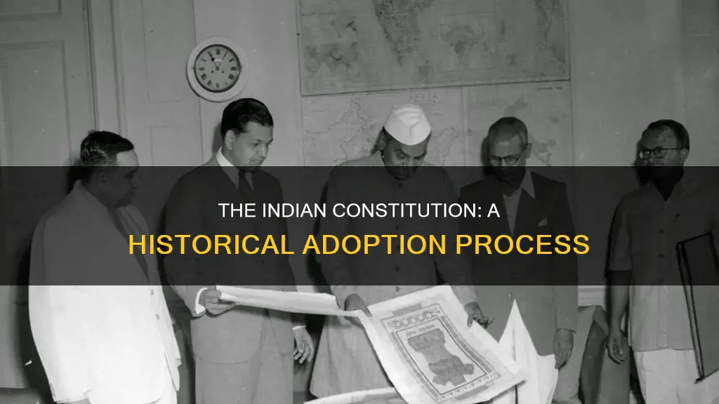 how was indian constitution adopted