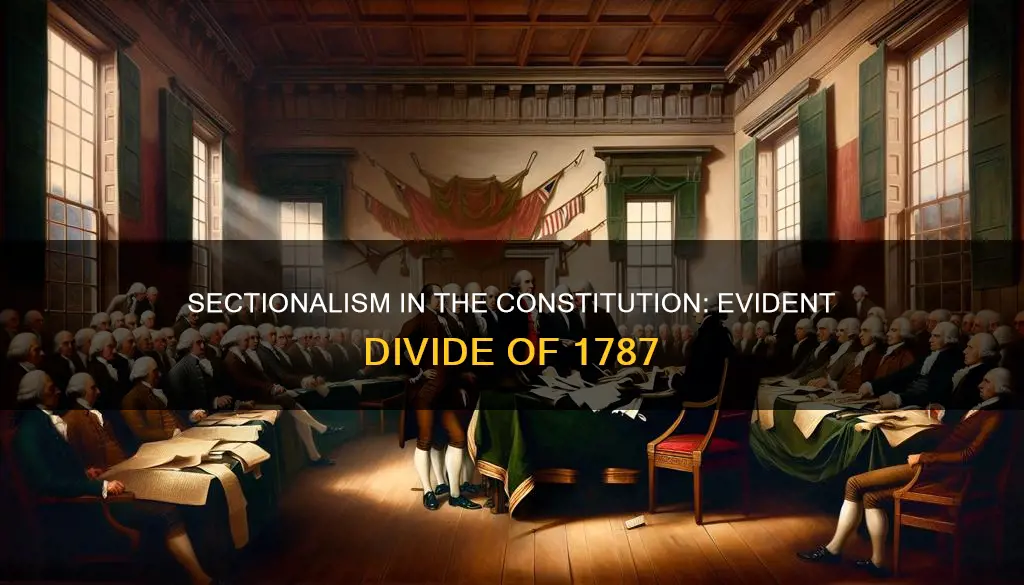 how was sectionalism evident in the constitution of 1787