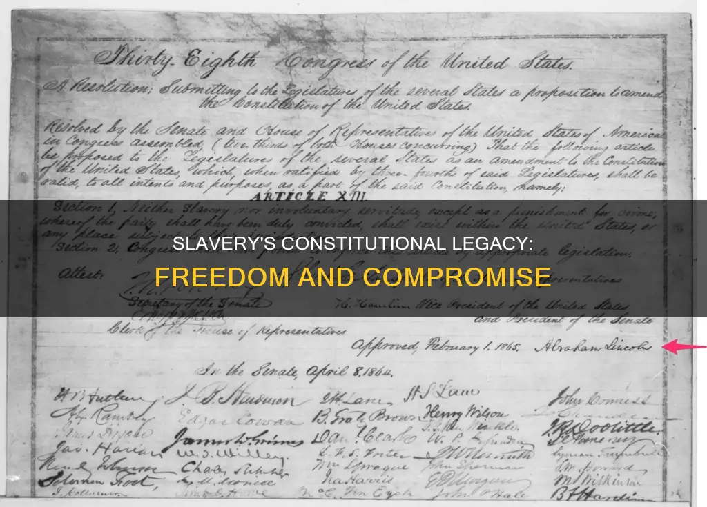 how was slavery dealt with in the constitution