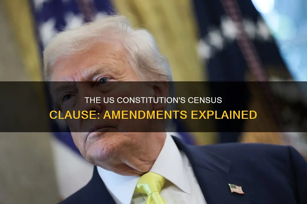 how was the census requirement in the us constitution amended
