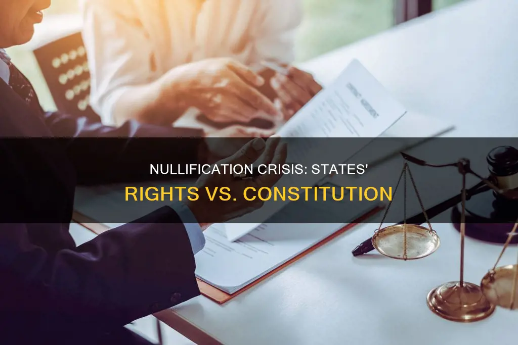 how was the nullification crisis related to the us constitution