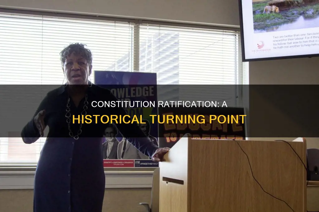 how was the ratification of the constitution a turning point