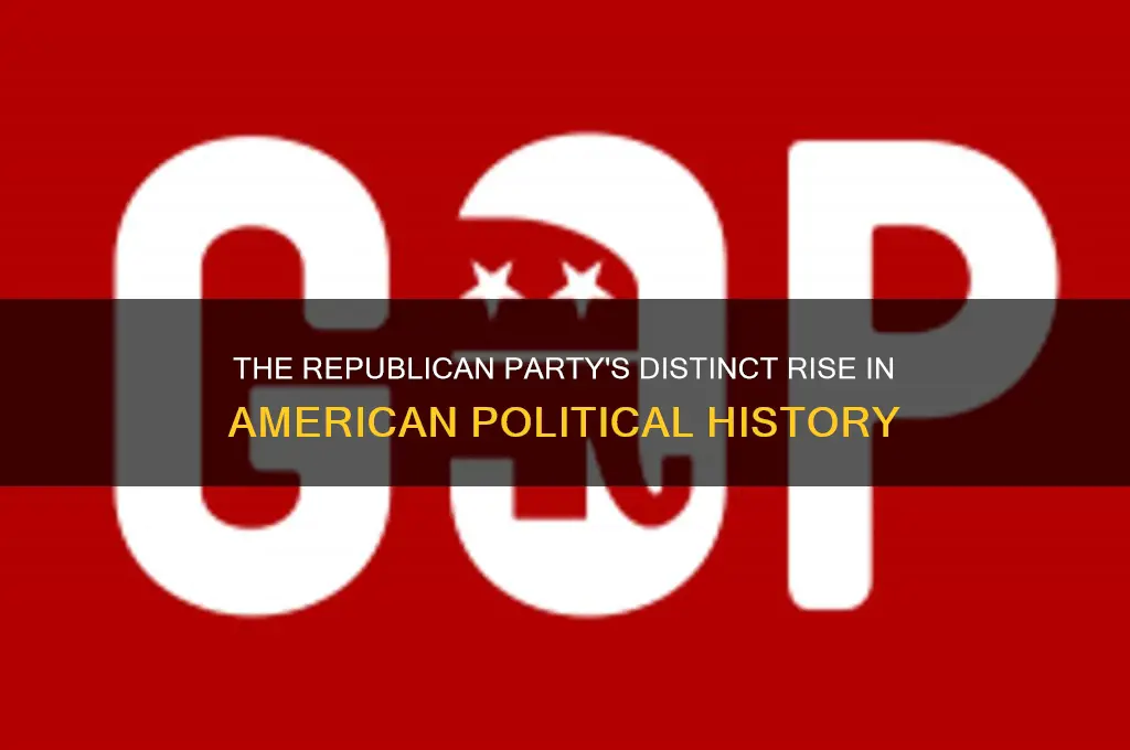 how was the republican party development unique in american politics