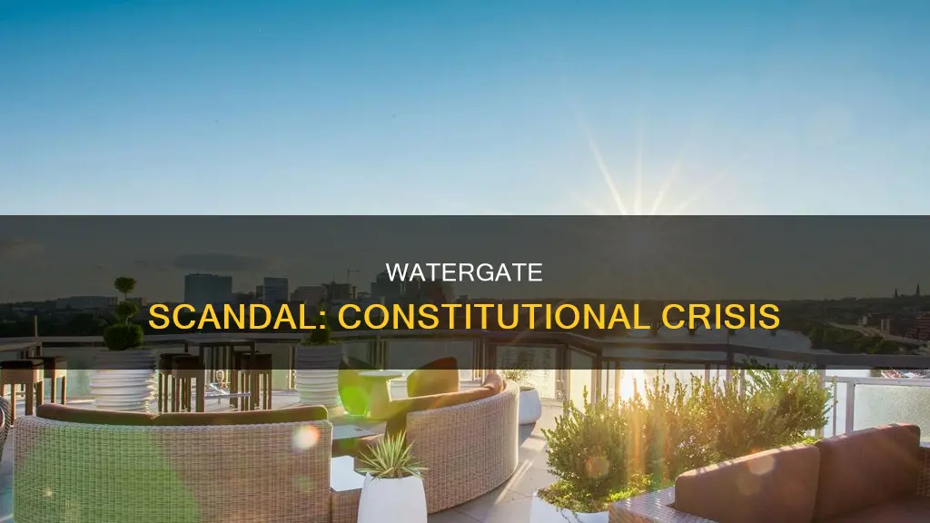how was the watyergates scandle and the constitution related