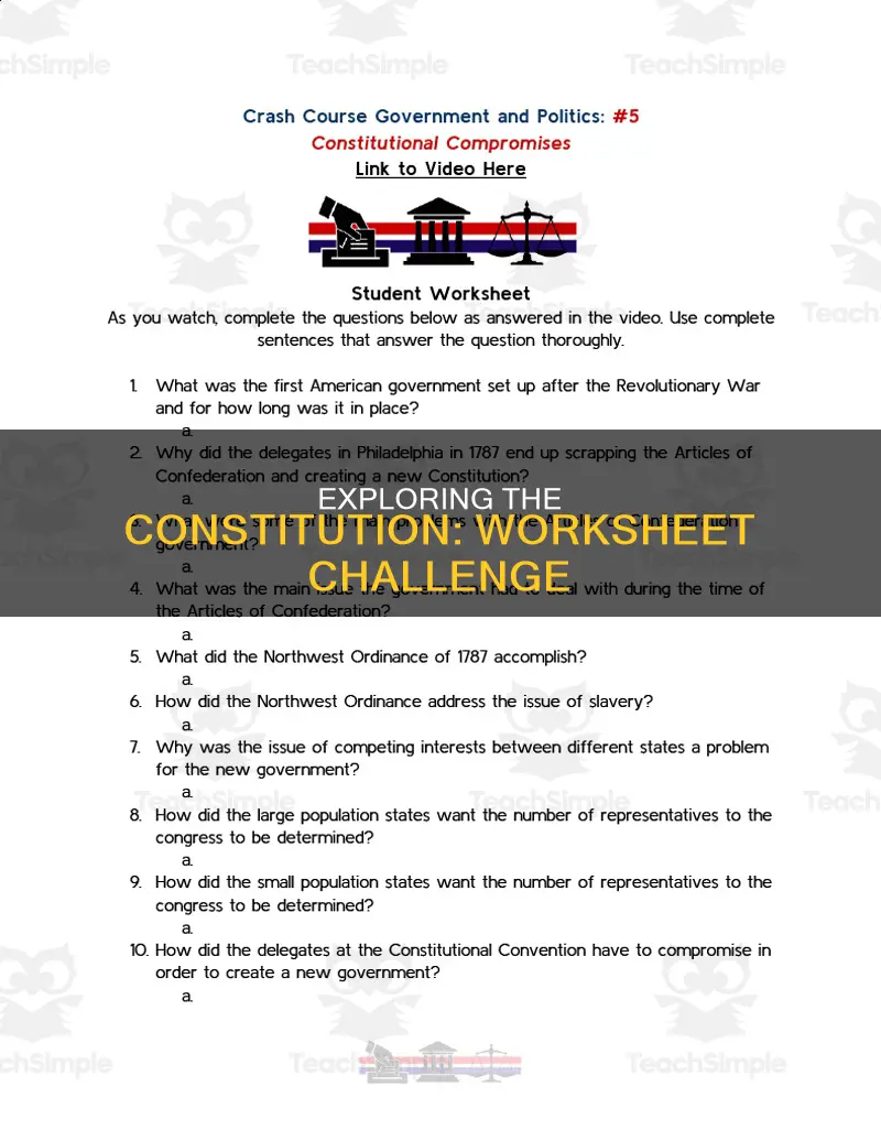 how well do you know the constitution worksheet