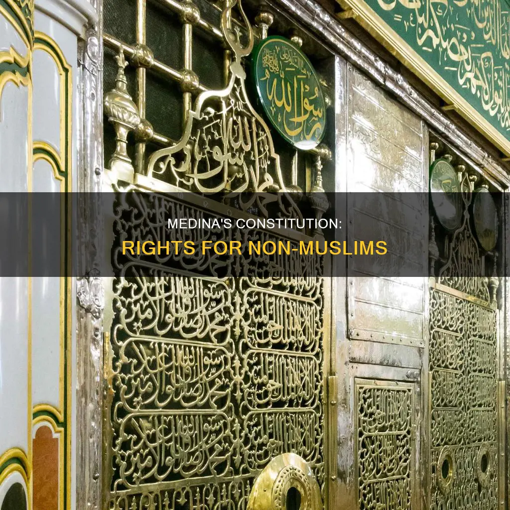 how were non-muslims treated under constitution of medina