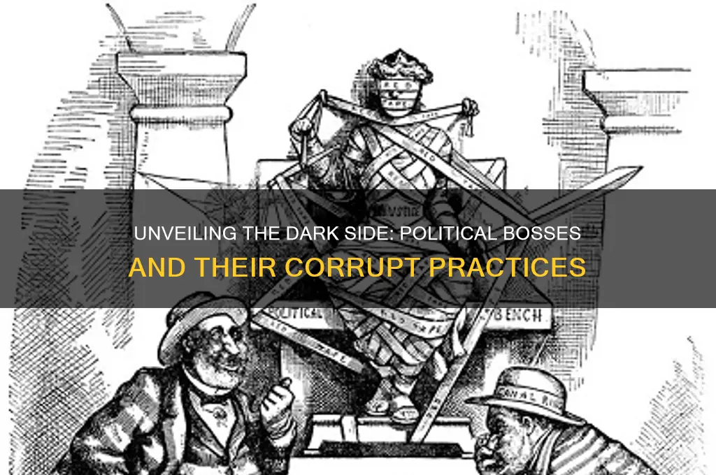 how were political bosses corrupt