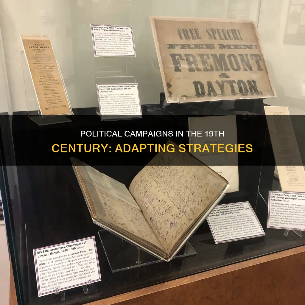 how were political campaigns changing in the 19th century