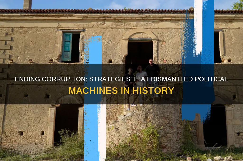 how were political machines stopped