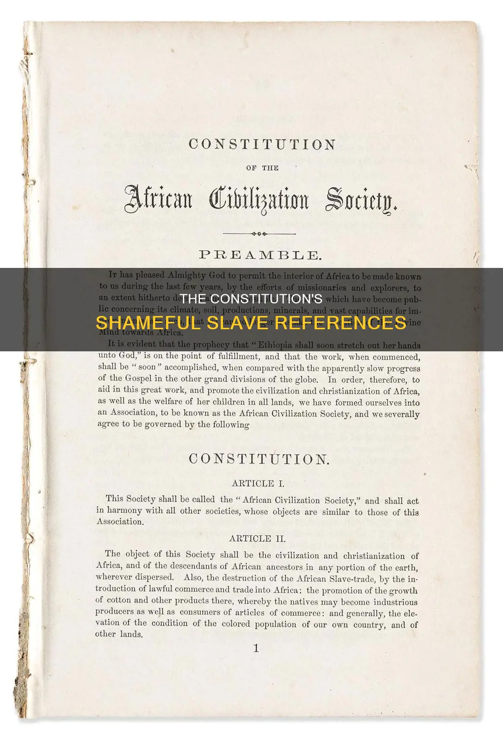 how were slaves referred to in the constitution