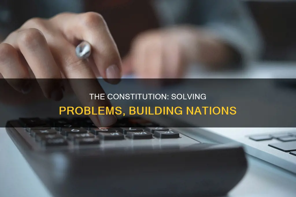 how were some of the problems solved with the constitution
