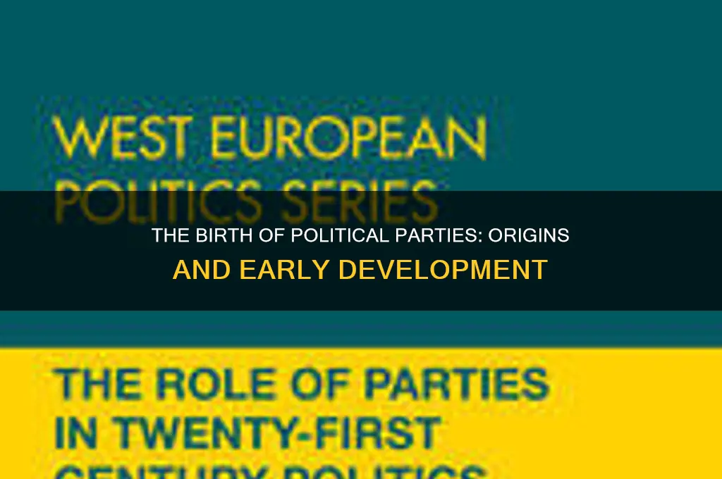 how were the first political parties created
