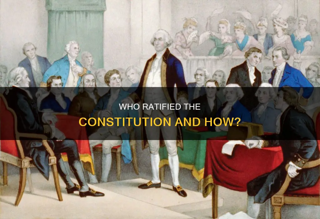how were the representives chosen to rattify the constitution