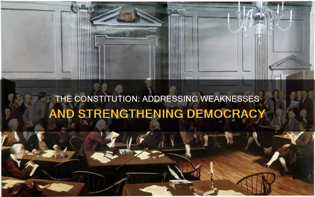 how were these weaknesses addressed in the new constitution