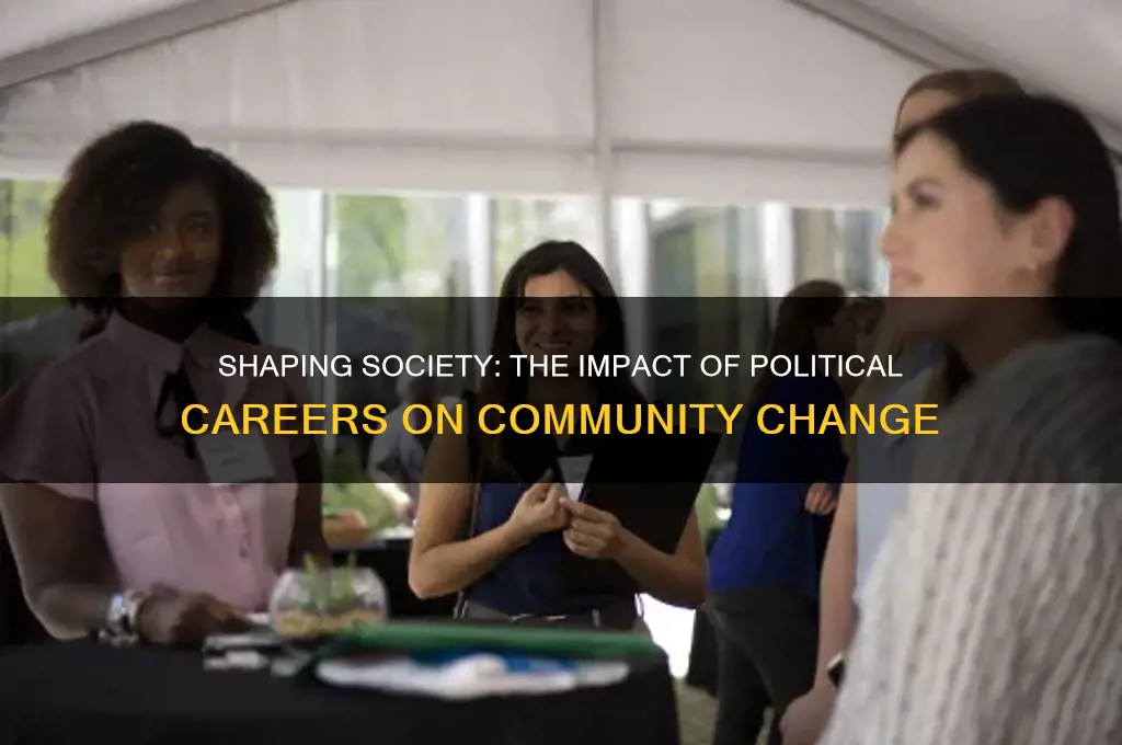 how working in politics can help shape the society