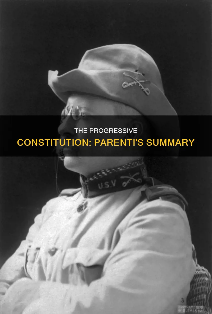 how would parenti summarize the progressive features of the constitution