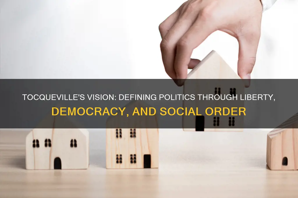 how would toqueville define politics