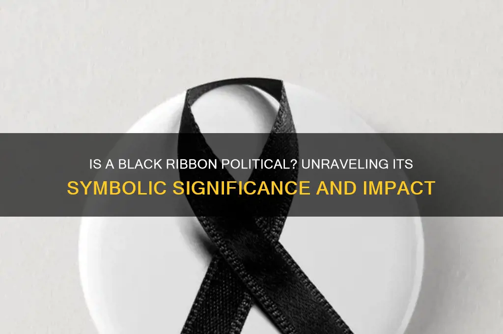 is a black ribbon political