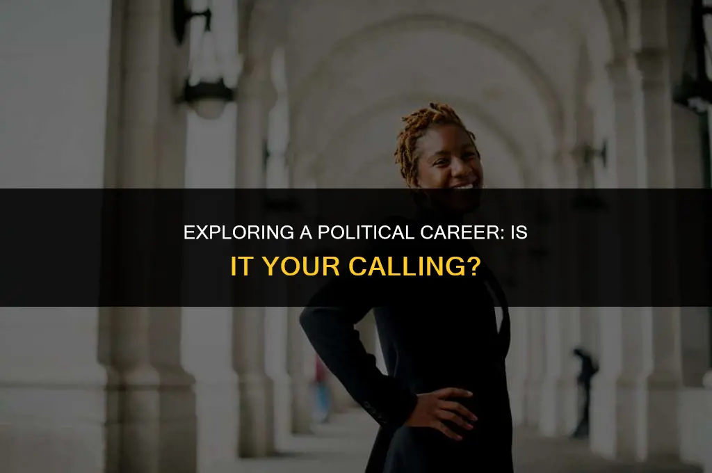 is a career in politics right for me