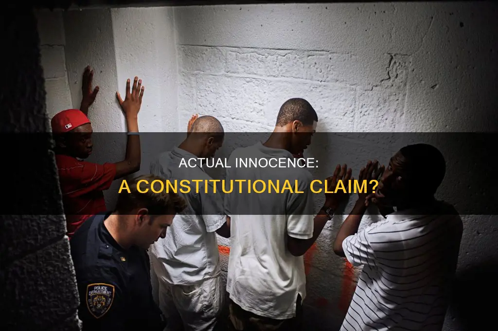 is a claim of actual inncocence a constitutional claim