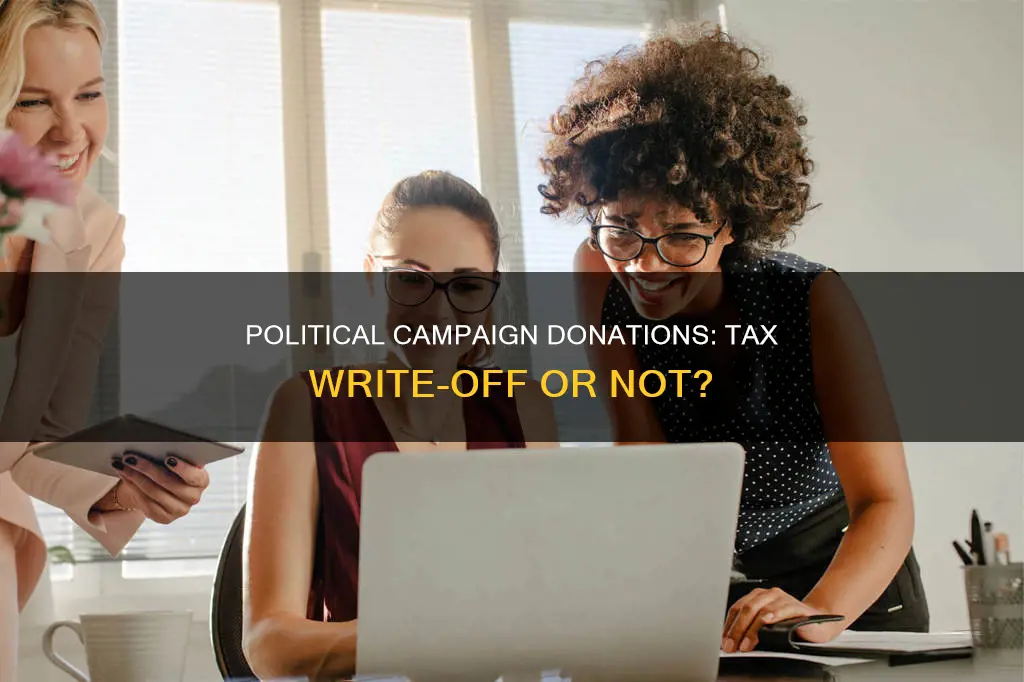 is a donation to a political campaign tax deductible