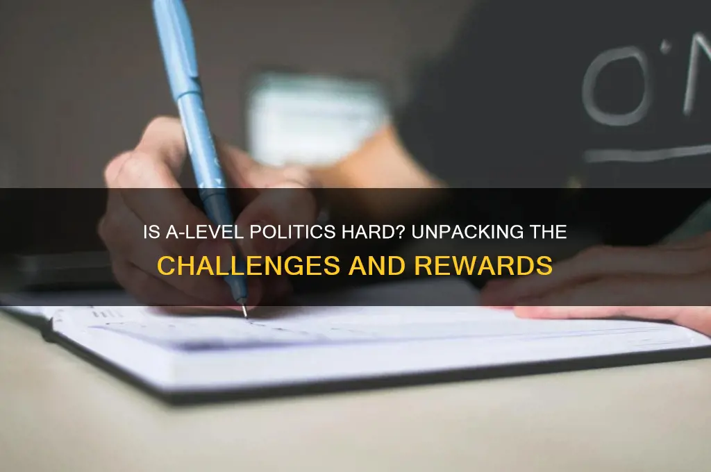 is a level politics hard