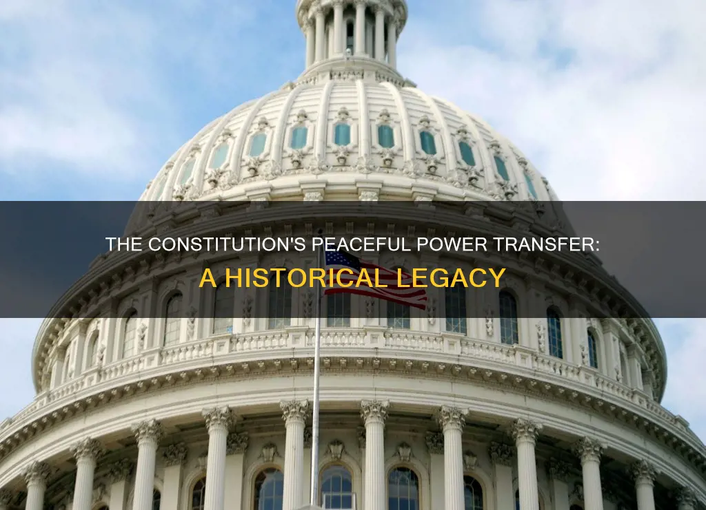 is a peaceful transfer of power in the constitution