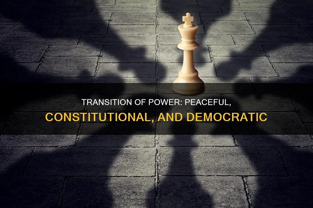 is a peaceful transition of power in the constitution