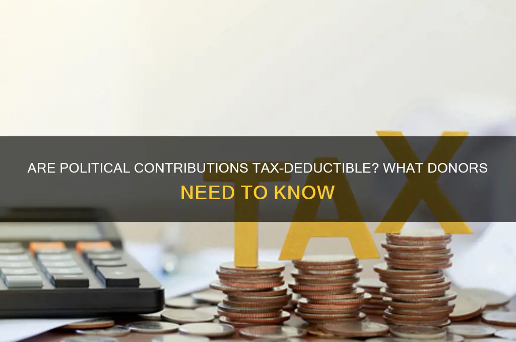 is a political contribution taxdeductable