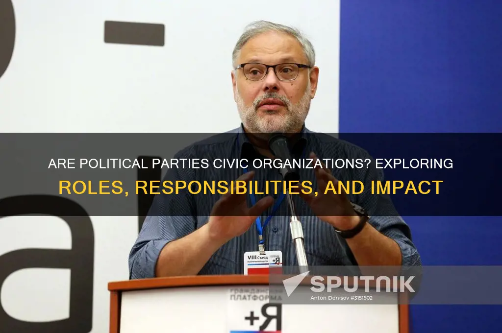 is a political party a civic organization