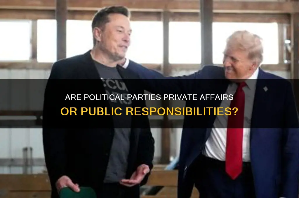 is a political party a private affair