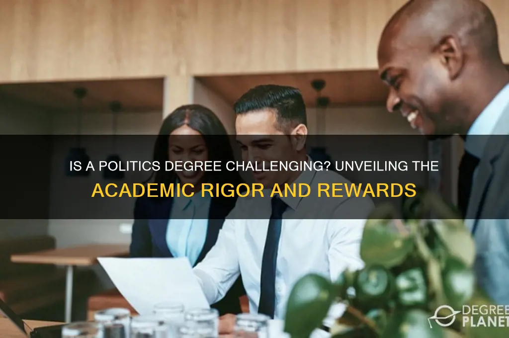 is a politics degree hard