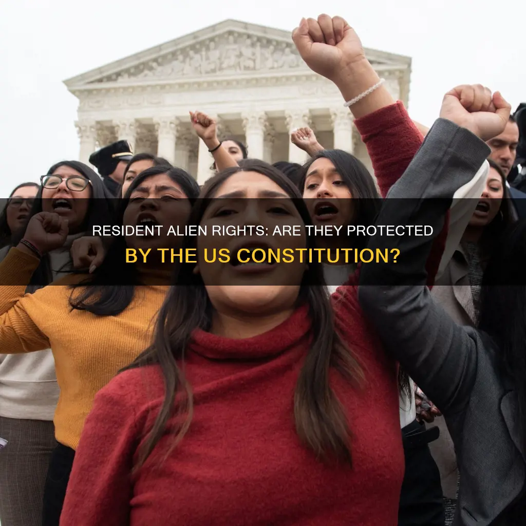 is a resident alien protected by the us constitution