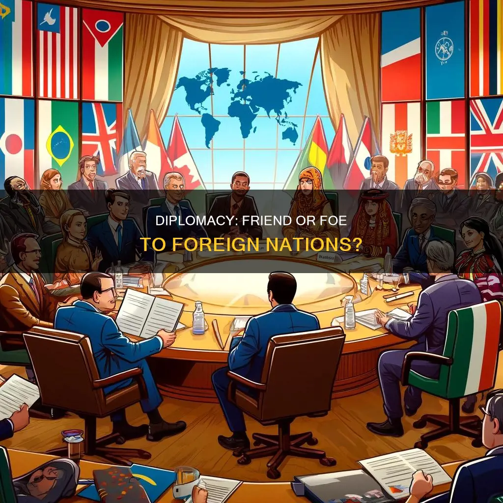 is against the to diplomacy for forigen country