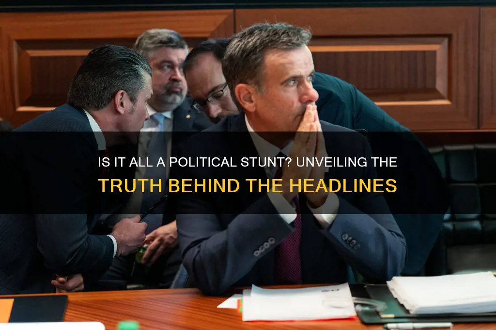 is all a political stunt