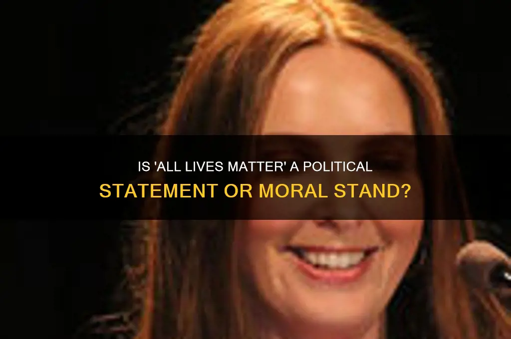 is all lives matter political