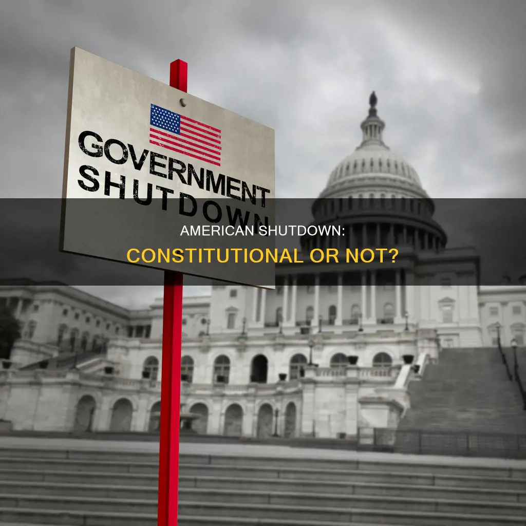 is american shutdown part of the constitution
