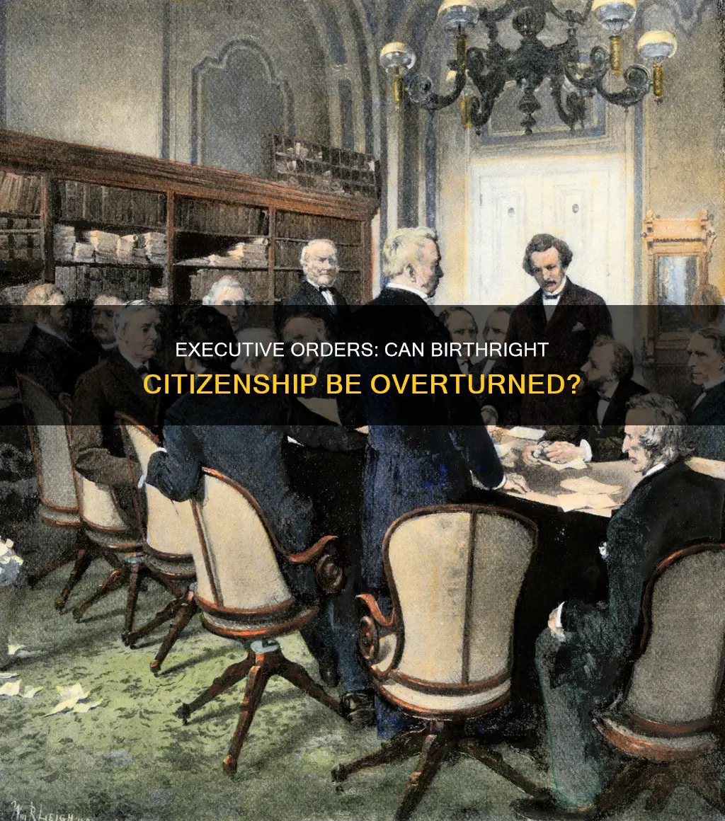 is an executive order ending birthright citizenship constitutional
