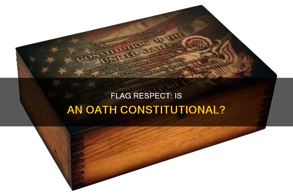 is an oath the respect the flag constitutional