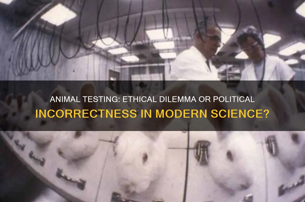 is animal testing politically incorrect