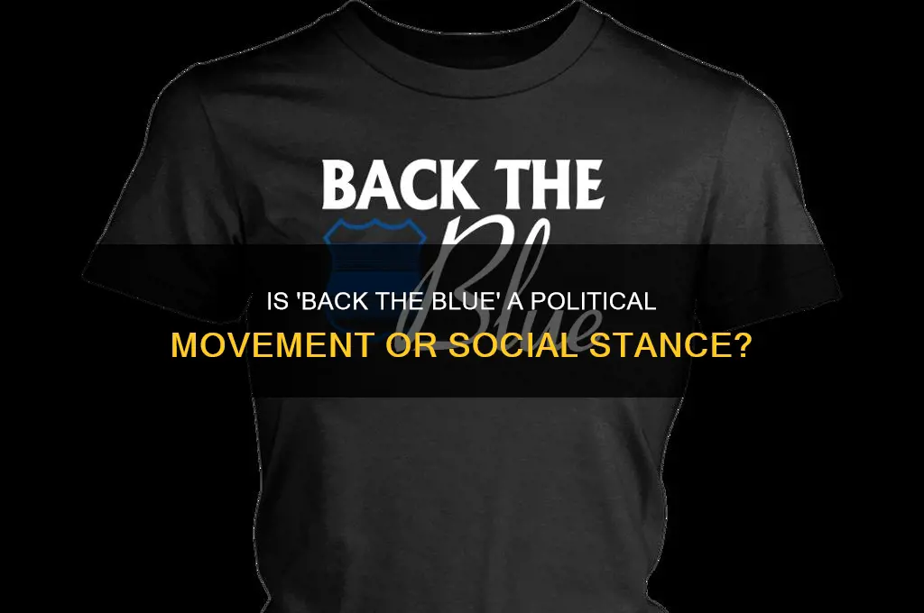 is back the blue political