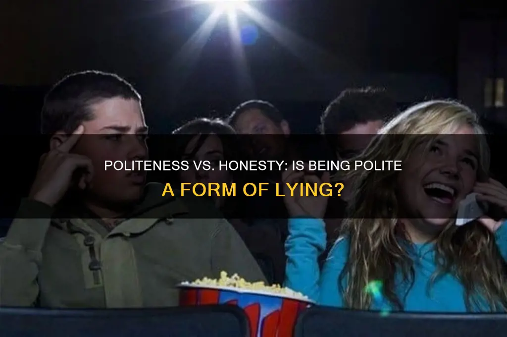 is being polite lying
