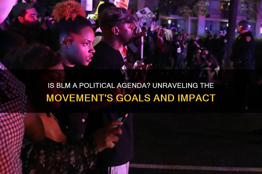 is blm a political agenda