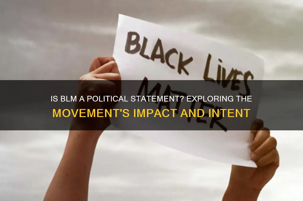 is blm a political statement