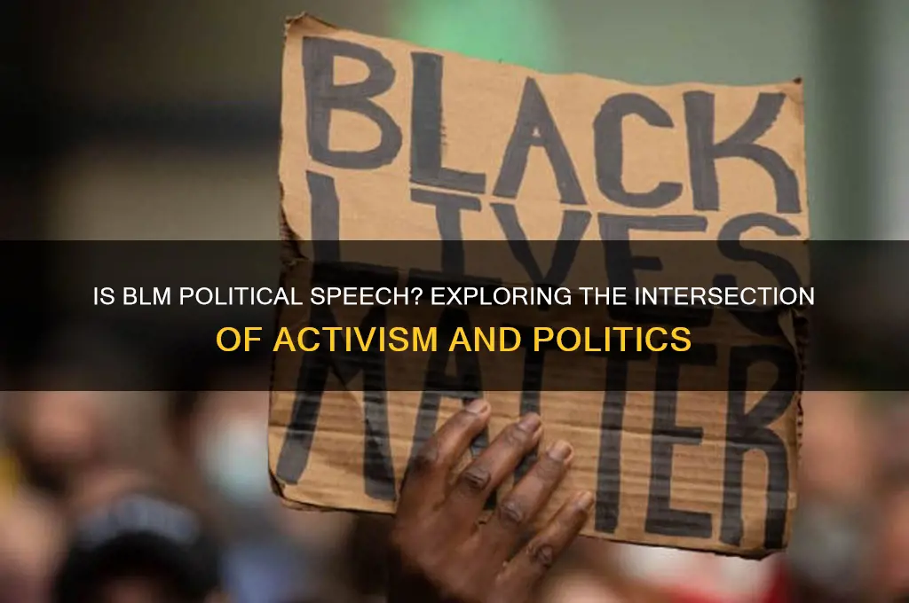 is blm political speech