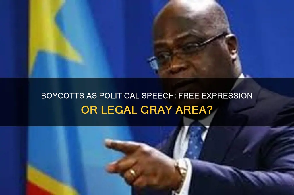 is boycott political speech