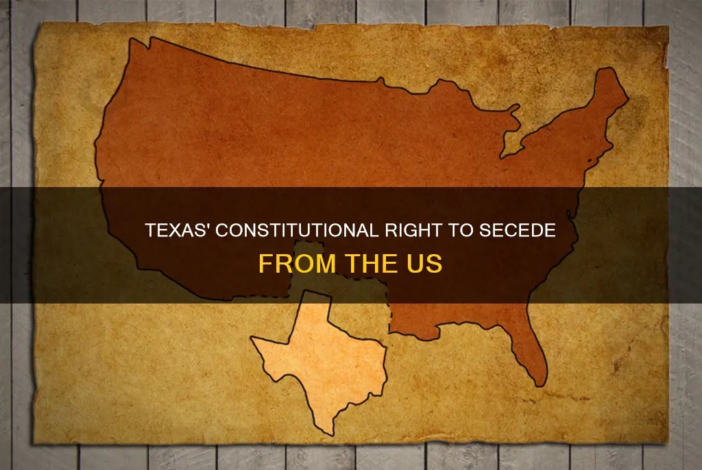 is breaking away from the us in the texas constitution