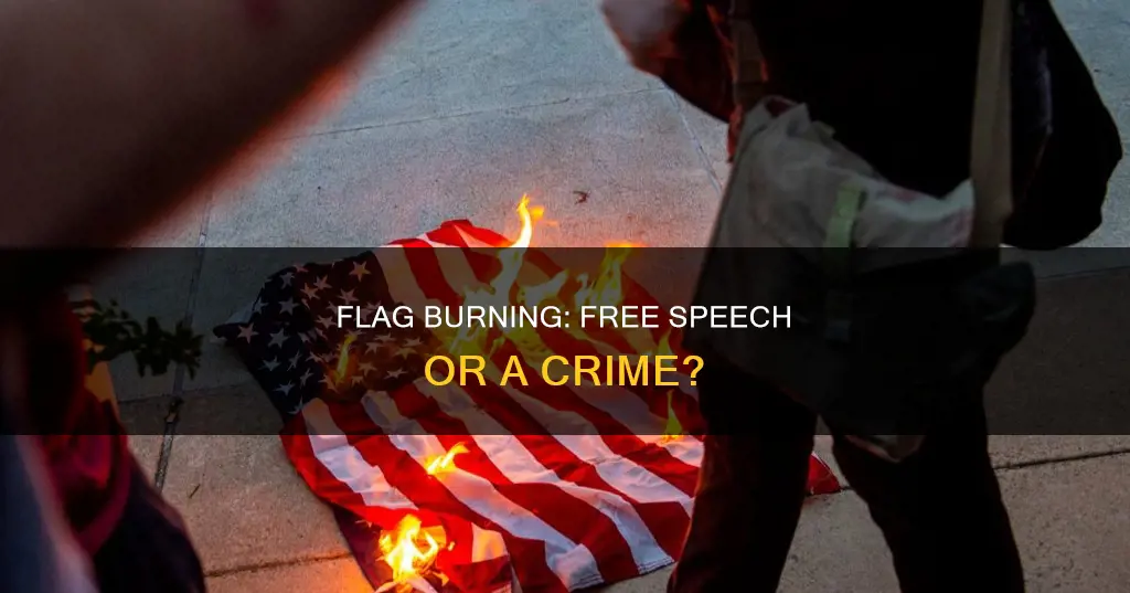 is burning the american flag constitutionally protected