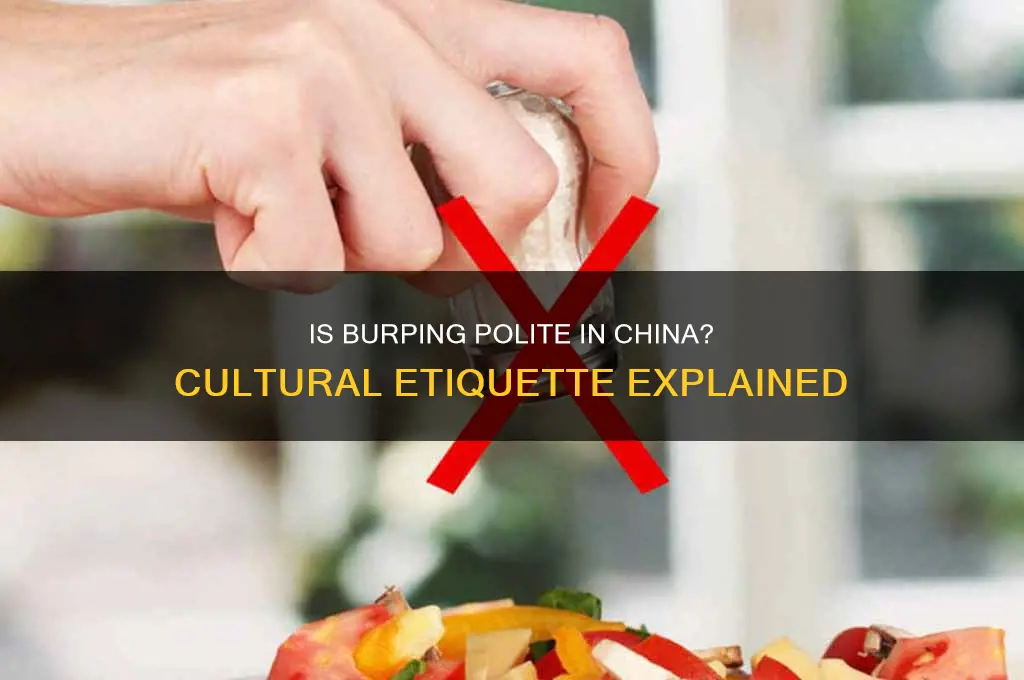 is burping polite in china