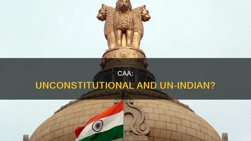 is caa against the spirit of indian constitution